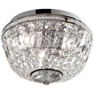 Adelsö Kristallplafond Ø33cm Krom