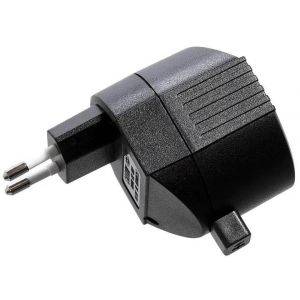 Transformator Plugin 12V AC 1-20W DIN-kontakt Svart