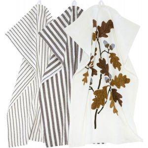 Gaby Kökshandduk 3P M Brun 3x47x70cm