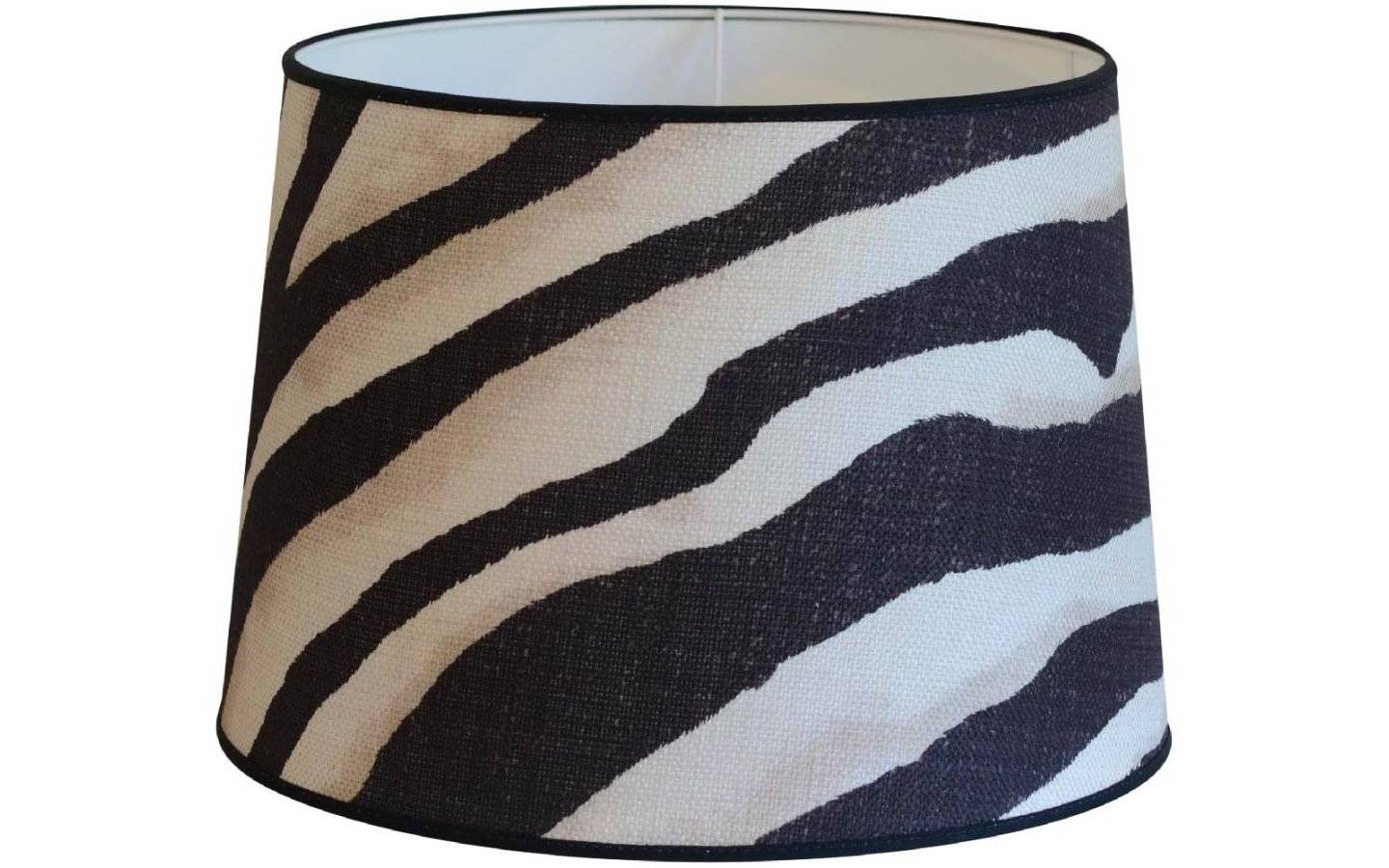 Terranea Zebra Lampskärm Svart (L20/17 cm, H14,5 cm, Dj20/17 cm)