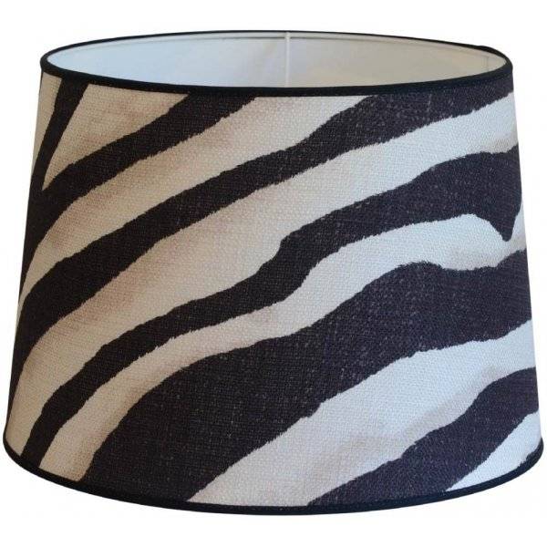 Terranea Zebra Lampskärm Svart (L20/17 cm, H14,5 cm, Dj20/17 cm)
