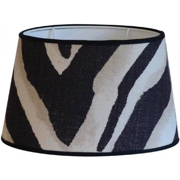 Terranea Zebra Lampskärm Svart (L25/20,5 cm, H17 cm, Dj17/13 cm)