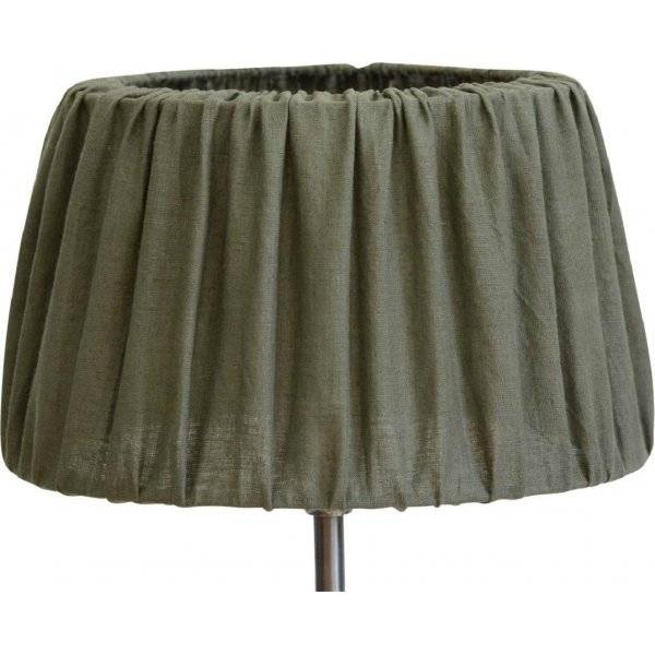 Sabina Lampskärm Olivgrön (L25/19,5 cm, H15 cm, Dj25/19,5 cm)