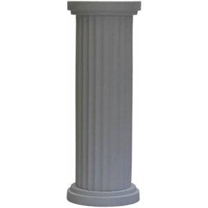 Romersk Pelare White Matted (L26 cm, H70 cm, Dj26 cm)