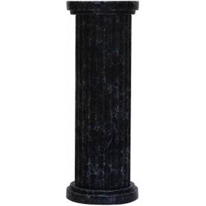 Romersk Pelare Black Marble (L26 cm, H70 cm, Dj26 cm)