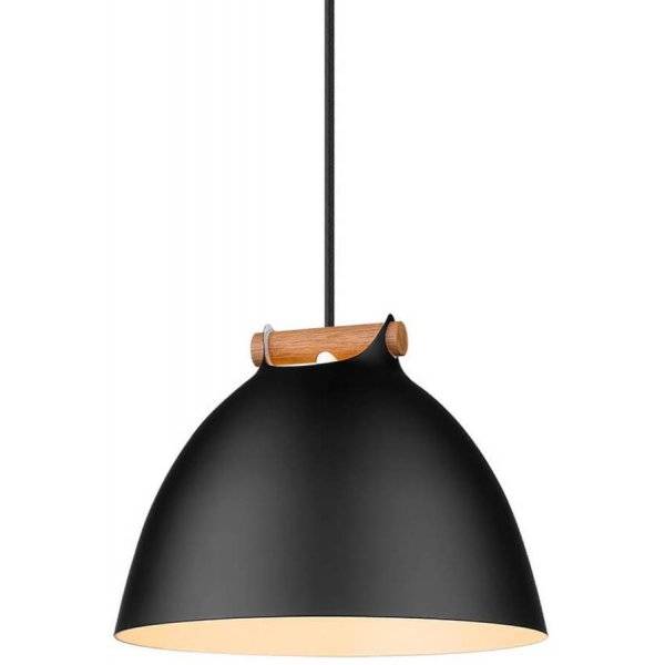 Århus Taklampa Ø24cm Svart/Trä