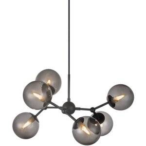 Atom Taklampa 57cm Svart/Smoke