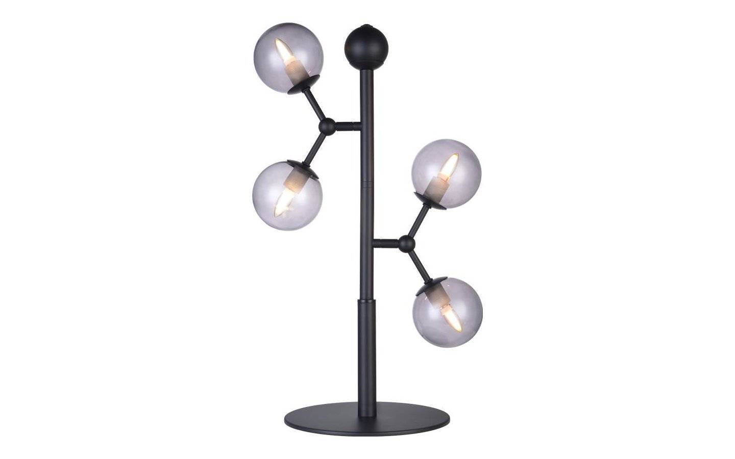 Atom Bordslampa 52cm Svart/ Smoke