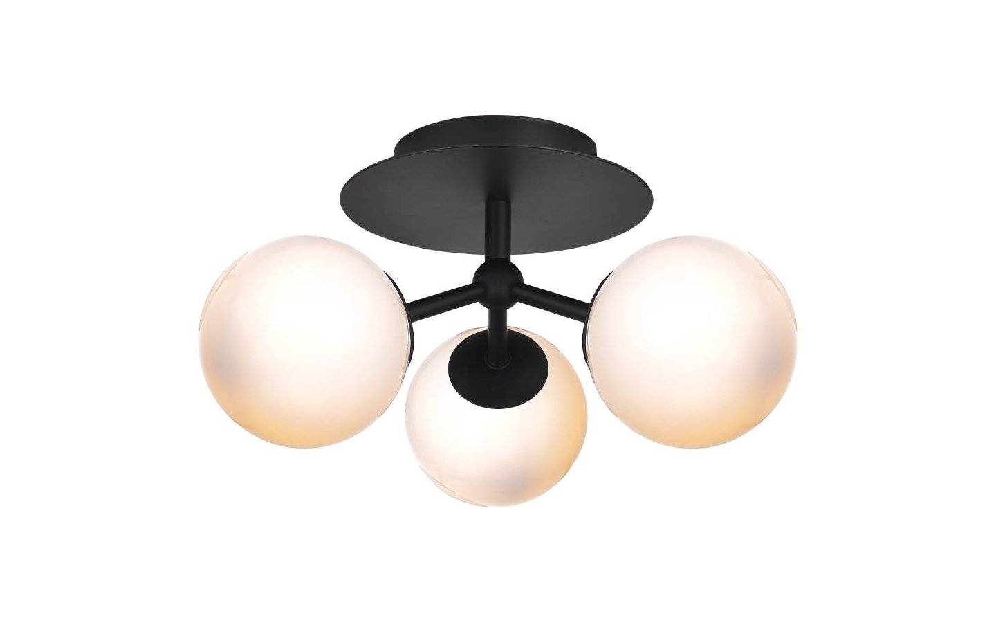 Atom Plafond Ø26cm Svart/Opal