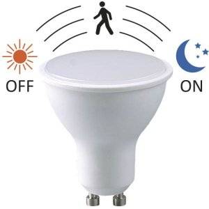 LED GU10 med Rörelsesensor Opal 3000K 217lm 5W(20W)