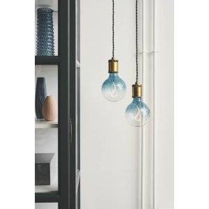 LED E27 3-Steg DIM Glob 125mm 2200K 200lm 4W(20W) Blå