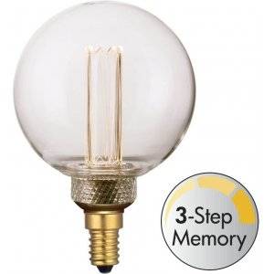 LED E14 3-Steg DIM Minne Glob 80mm 3000K 200lm 2W(20W) Blitz