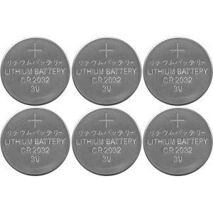 CR2032-batteri, Lithium 3V, 6-pack