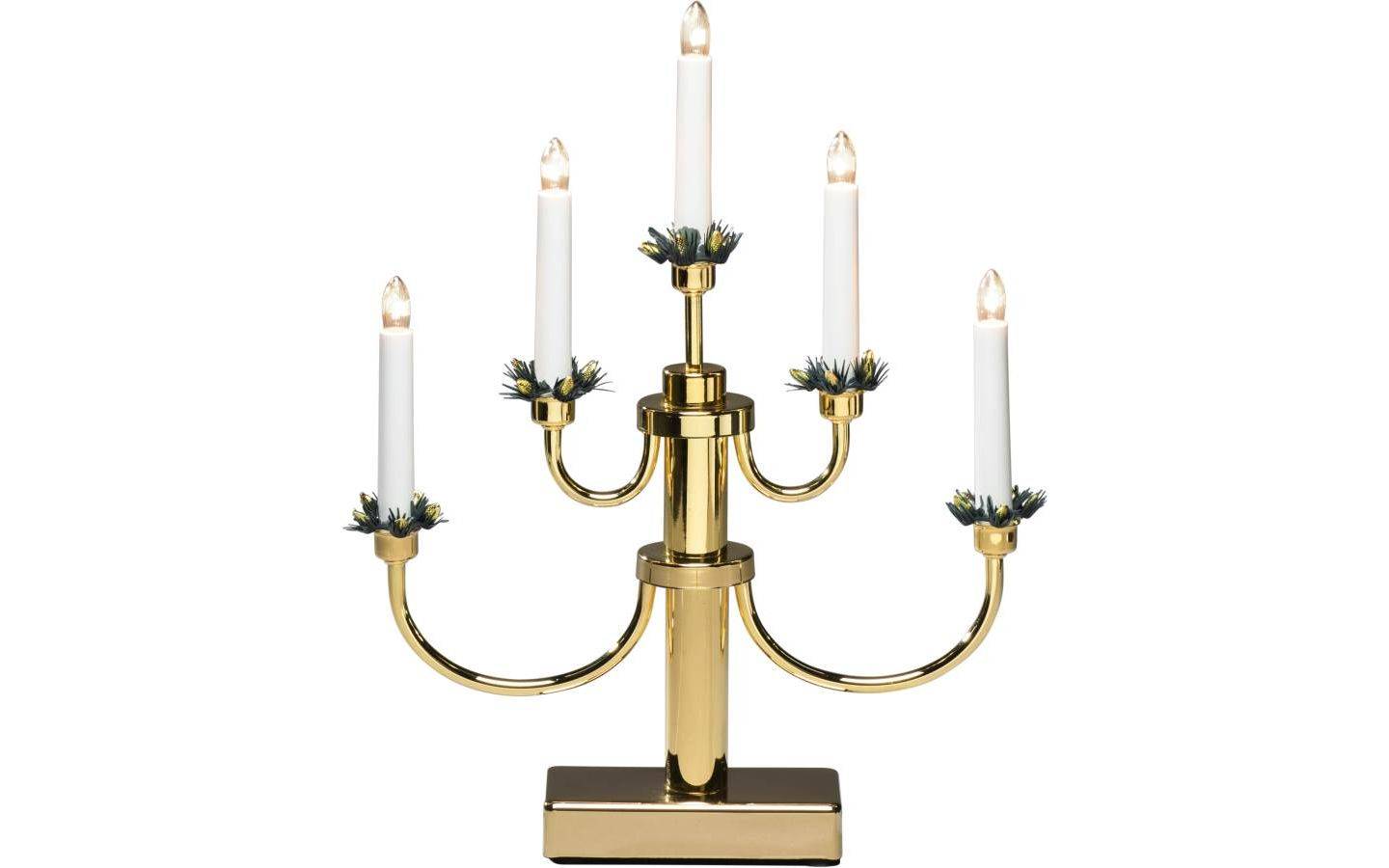 Elljusstake 5 ljus metall förmässingad 24V/IP20