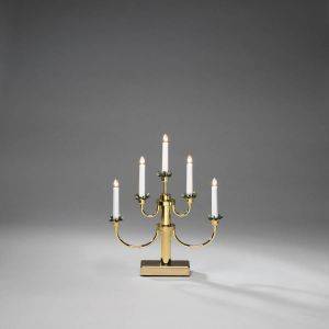 Elljusstake 5 ljus metall förmässingad 24V/IP20