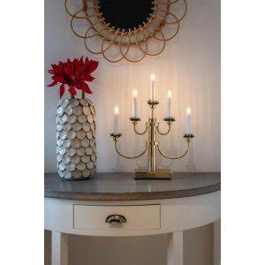 Elljusstake 5 ljus metall förmässingad 24V/IP20