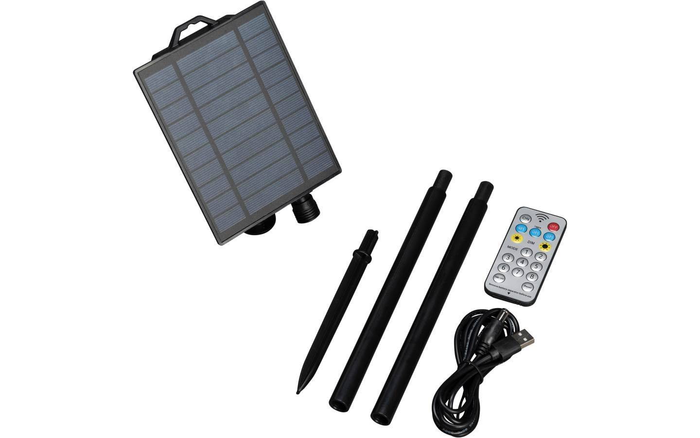 Batteribox med Solpanel. Sensor/ Timer/Dimmer/Multifunktion