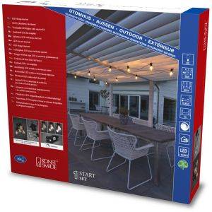 Ljusslinga startset E27 10 amber LED,utbytbar, dim.24V/IP44