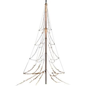 Flaggstångsslinga 5x137 amber M-LED svart soft kbl 24V/IP44