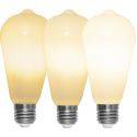 LED E27 3-Steg DIM Lyktlampa Opal RA90 2700K 600lm 6,5W(48W)