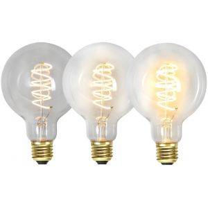 LED E27 3-Steg DIM-Minne Glob 95mm Spiral 2100K 270lm 4W(25W)