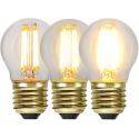 LED E27 3-Steg DIM-Minne Klot Soft Glow 2100K 400lm 4W(40W)