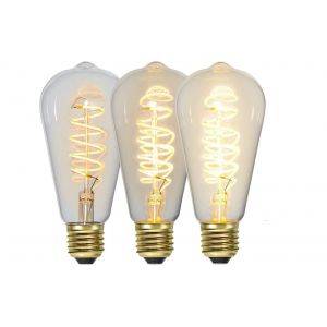LED E27 3-Steg DIM-Minne Lyktlampa Spiral 2100K 270lm 4W(27W)