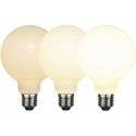 LED E27 3-Steg DIM Glob 95mm Opal RA90 2700K 800lm 7,5W(60W)