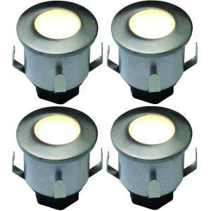 Decklight 35mm 4-set Frostat glas Bolthi Connect 12V Stål IP67