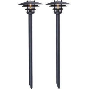 LED stolplykta Sunny 2-set Bolthi Connect 12V Svart IP44