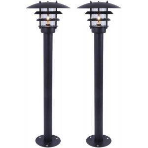 LED stolplykta Shine 2-pack Bolthi Connect 12V Svart IP44