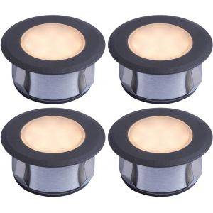 Decklight 70mm 4-set matt Bolthi Connect 12V Antracit IP67