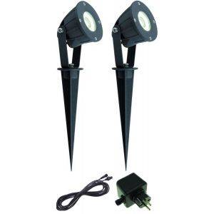 Trädgårdsspot Flora 2-set Bolthi Connect 12V Antracit IP44