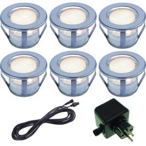 Decklight LED 45mm 6-set Bolthi Connect 12V Stål IP67
