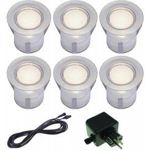Decklight LED 30mm 6-pack Bolthi Connect 12V Stål IP67