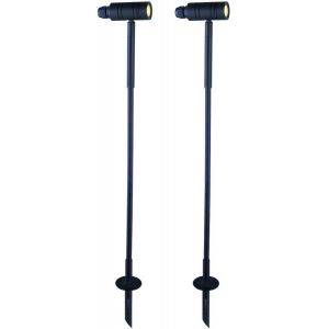 LED spotlight Pole 2-pack Bolthi Connect 12V Svart IP44