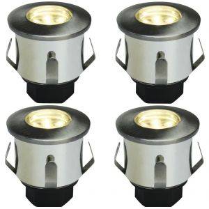 Decklight 35mm Klart glas 4-set Bolthi Connect 12V Stål IP67