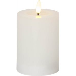 Led Blockljus Flamme Flow Vit