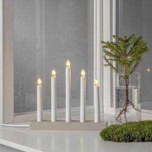 Ljusstake Inez Beige