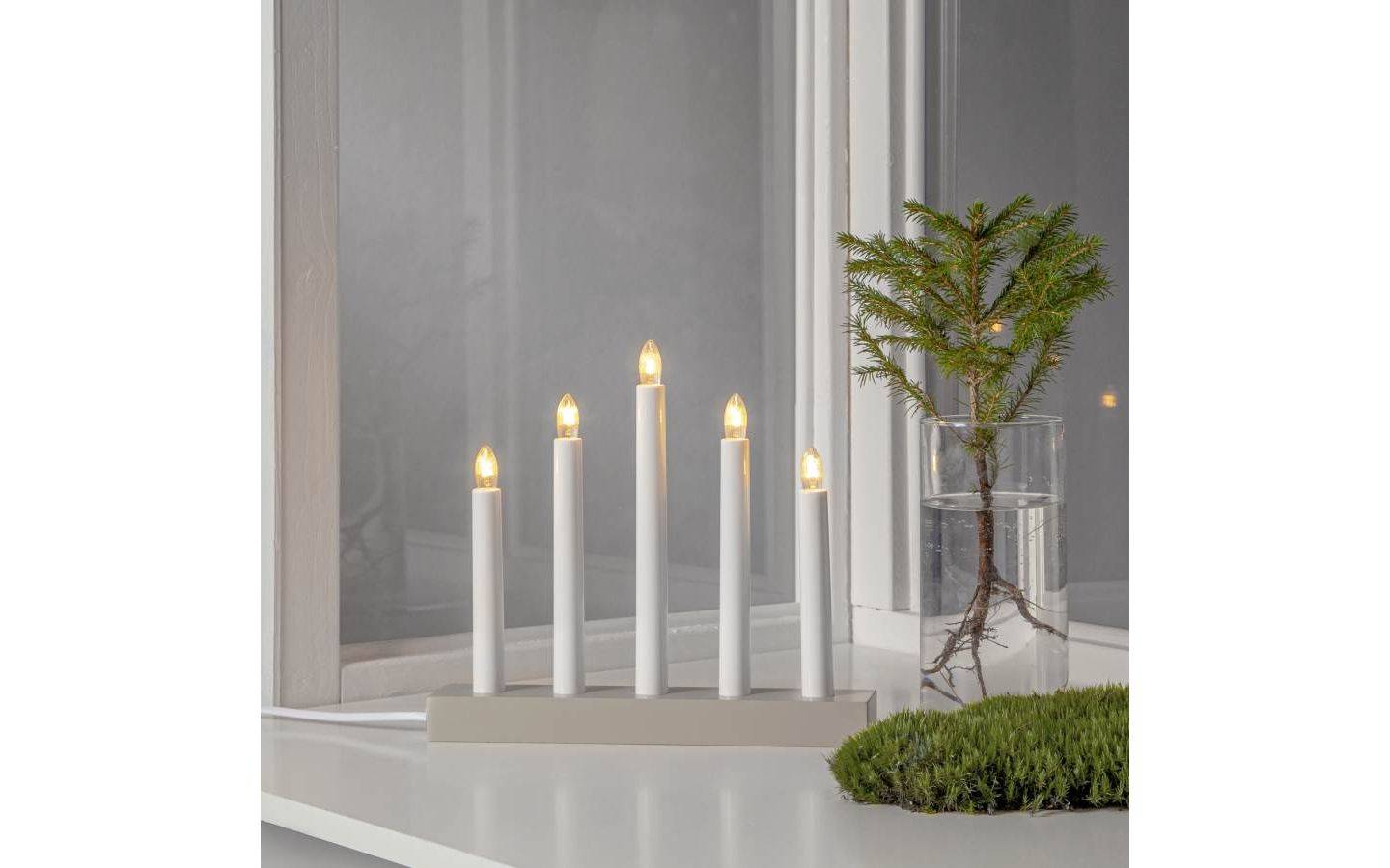 Ljusstake Inez Beige