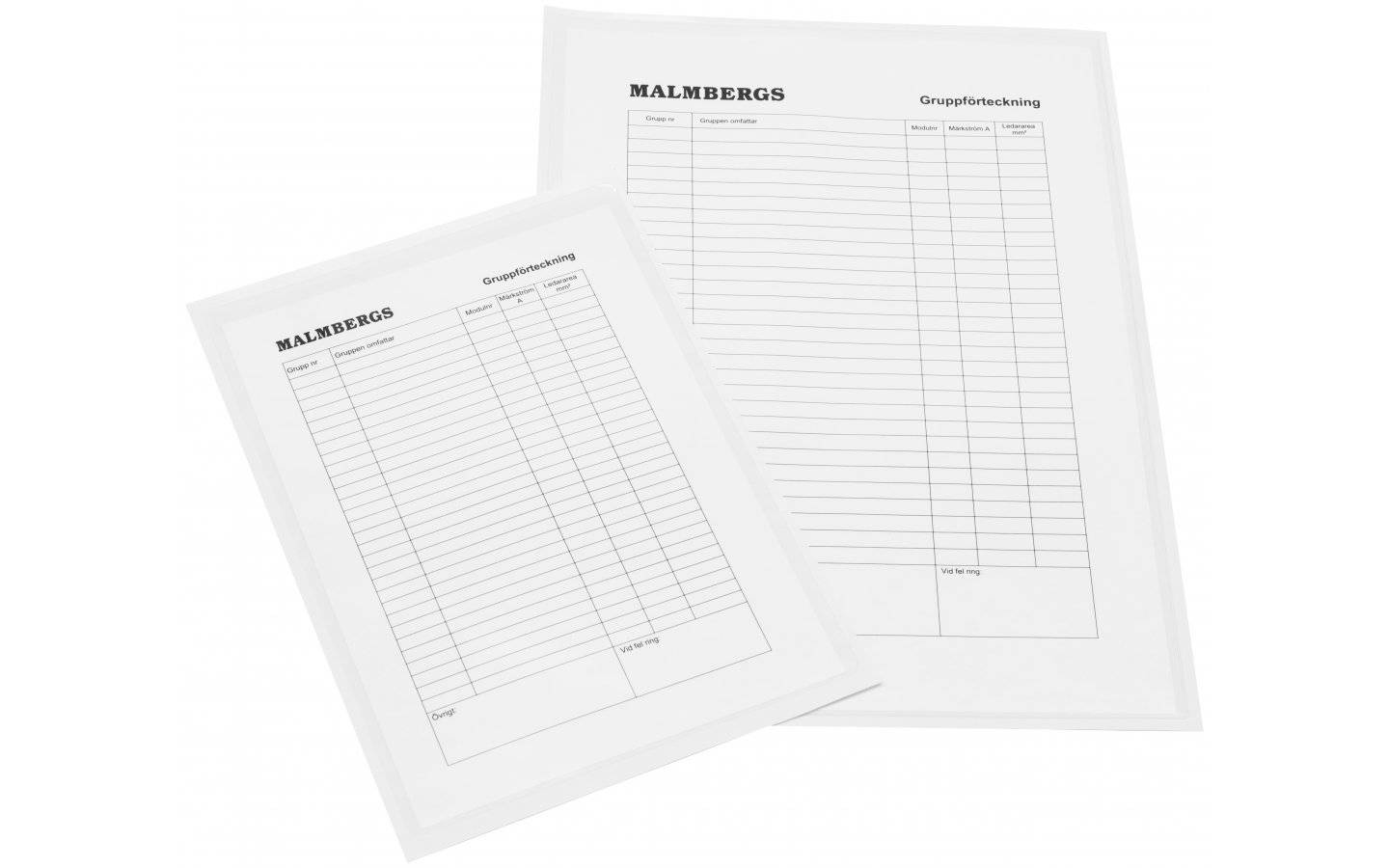 Självhäftande plastficka till gruppschema, A4