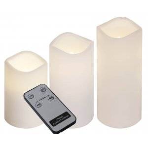 Paul blockljus LED utomhusbruk 3-pack