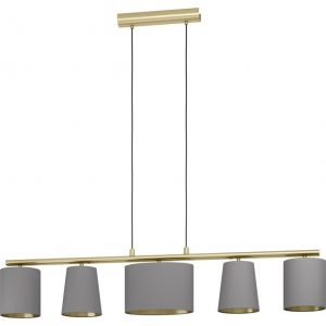 Almeida Taklampa 120cm Cappuccino/Borstad Mässing