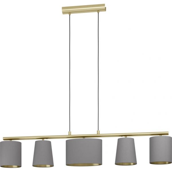 Almeida Taklampa 120cm Cappuccino/Borstad Mässing