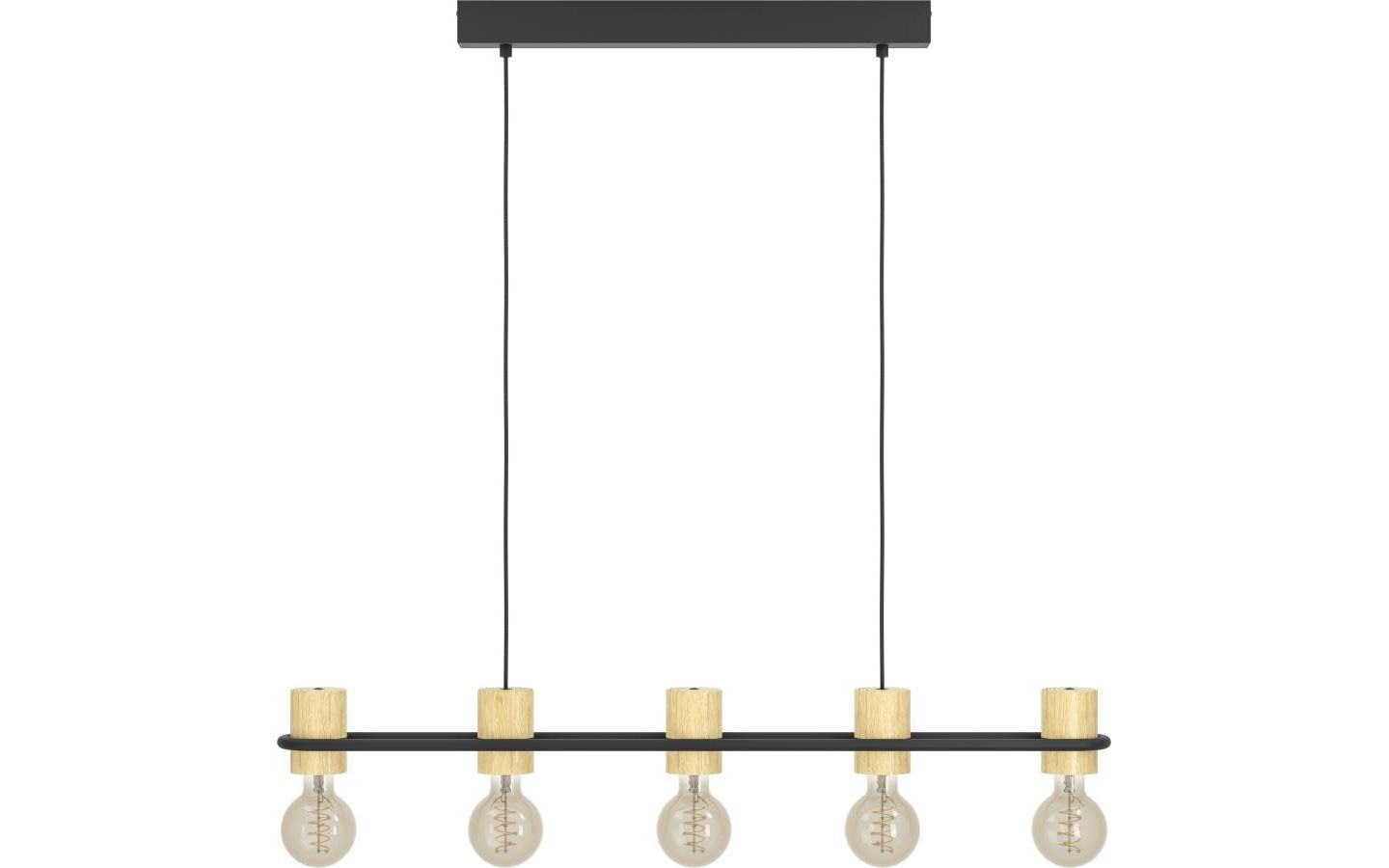 Chieveley Taklampa 89cm Svart/Gummiträ