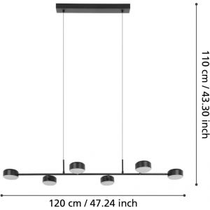 Clavellina Taklampa 120cm LED 3000K 6x7W Svart