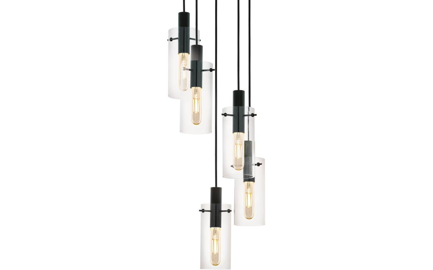 Montefino Taklampa 35cm 5L Svart