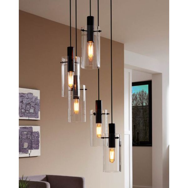 Montefino Taklampa 35cm 5L Svart