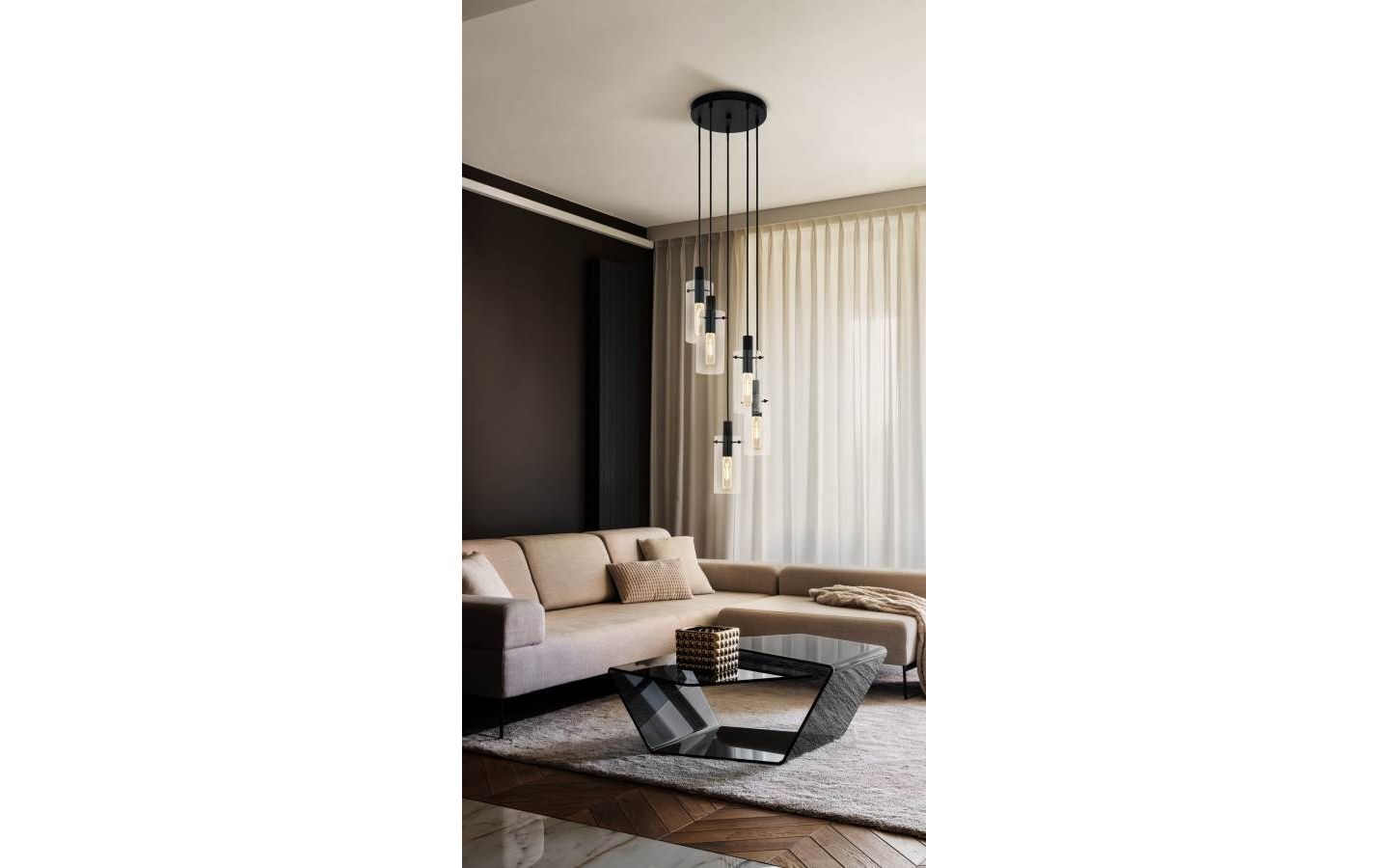 Montefino Taklampa 35cm 5L Svart