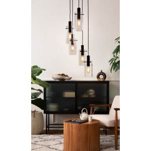 Montefino Taklampa 35cm 5L Svart